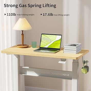 WALKINGDESK Mobile Standing Desk with 4 Rolling, 80 x 40 cm