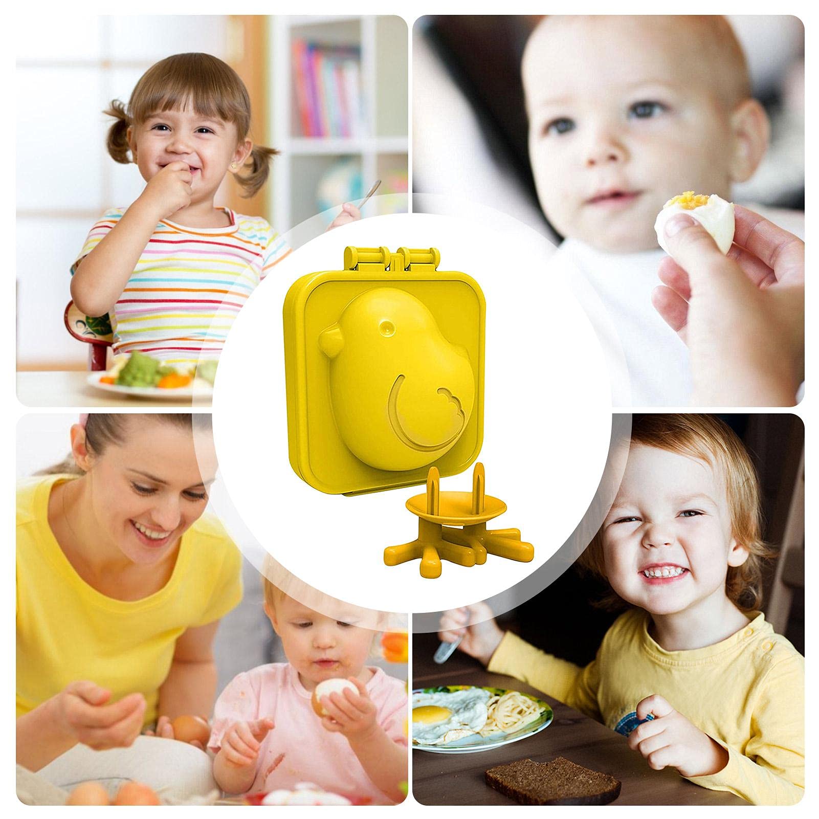 Molde para huevos con forma de pollito, color amarillo, molde para huevos cocidos, molde para huevos cocidos, molde para huevos cocidos, para huevos cocidos, huevos de Pascua, pollitos