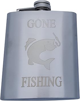 Gone Fishing Flask Gift Set