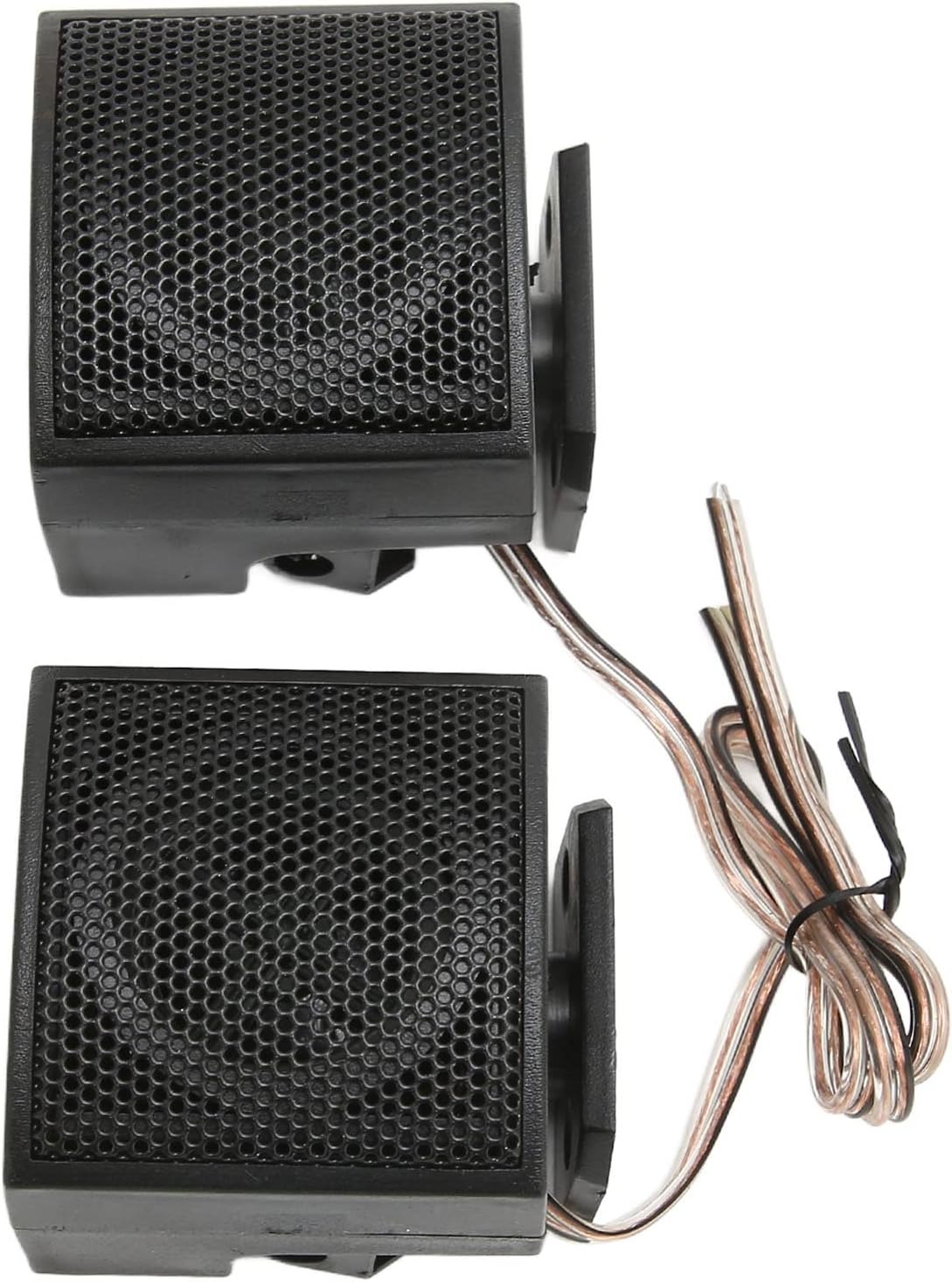 2 Pcs Car Dome Tweeter, 500W 4 Ohm High Sensitivity Audio Stereo Loudspeaker, Pair Tweeters for Car Audio Systems Black