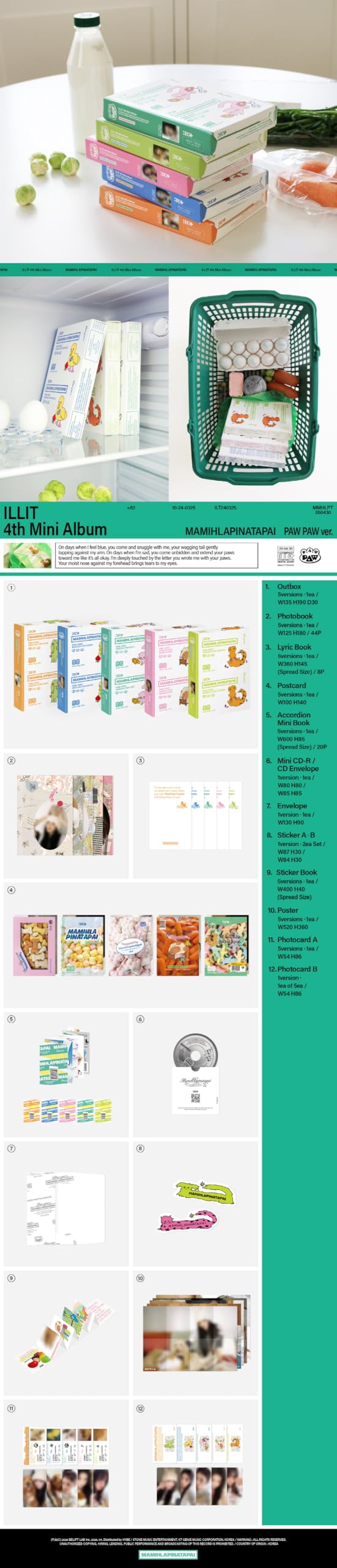 PAW PAW Moka Version) ILLIT MAMIHLAPINATAPAI 4th Mini Album with