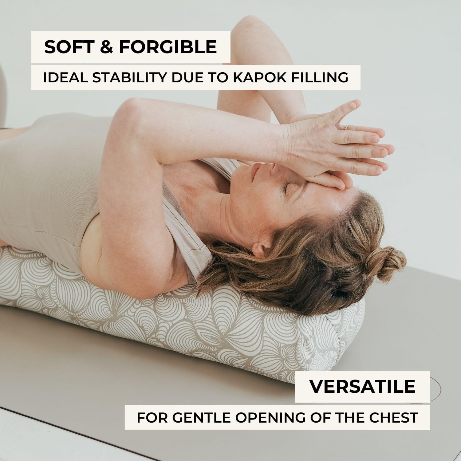 Cuscino Yoga In Kapok - Grande Per Yin Yoga E Restorative