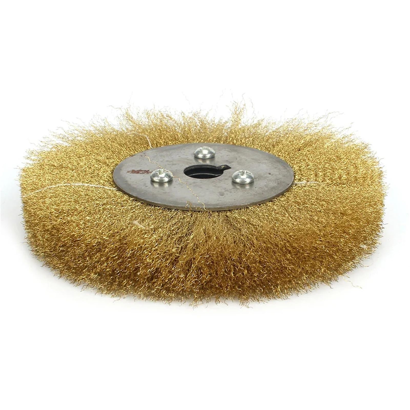 Spazzola circolare in filo d'acciaio piatto da 100-250 mm | Accessorio for smerigliatrice da banco for la sverniciatura, sbavatura e lucidatura delle superfici dei metalli(250x25mm)