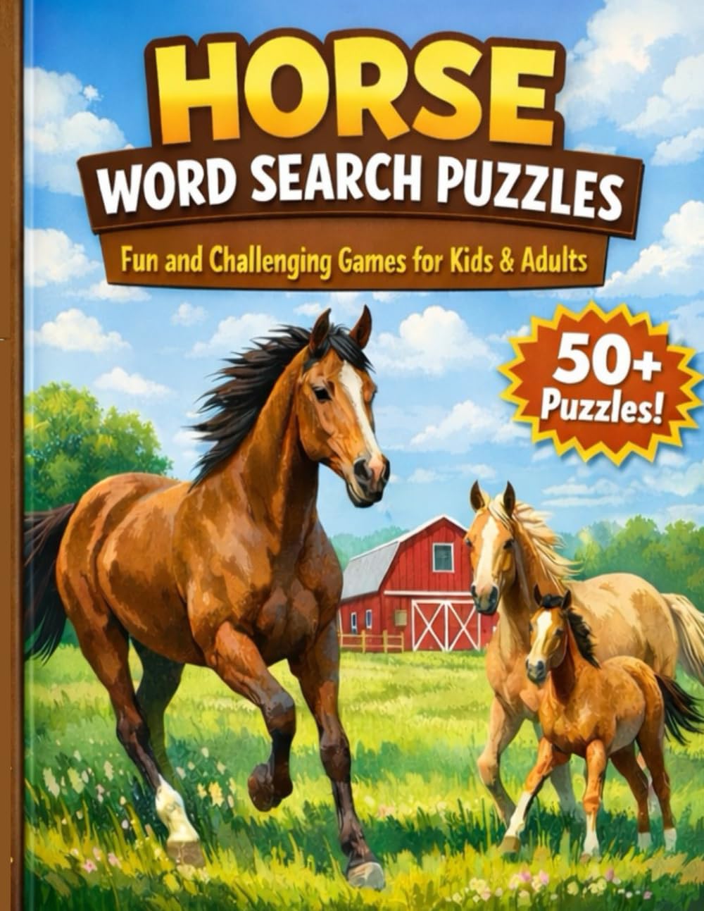 Horse Word Search: Fun & Relaxing Horse-Themed Word Search Puzzles for Kids, Teens, and Adults