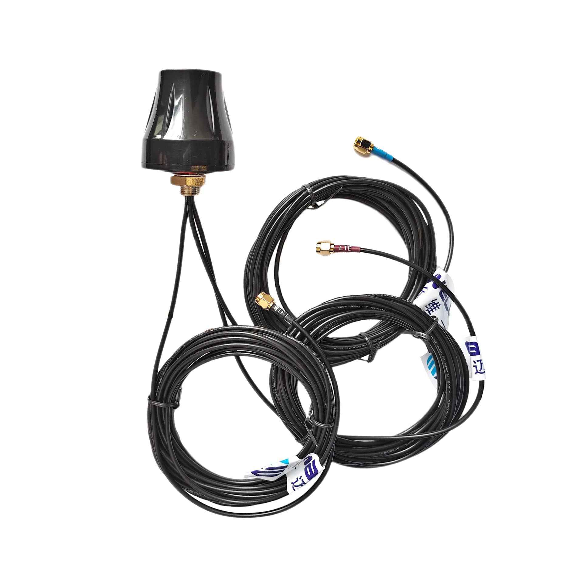 Maswell 3 Combo GPS and 4G and WiFi Combination Antenna 700MHz Included Screw Mount Dual Combo Antenna