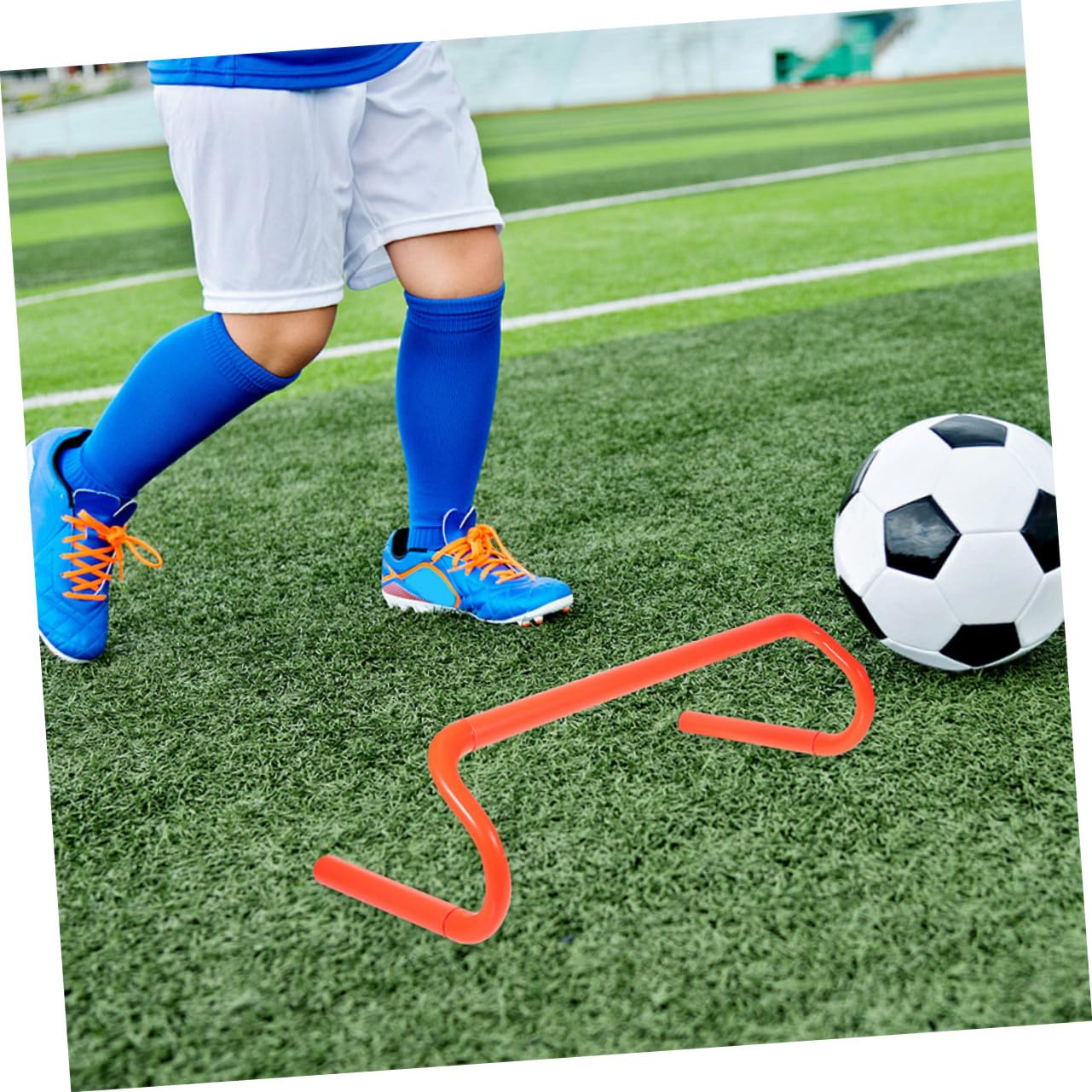 SUPVOX 4pezzi Ostacoli per Ragazzo Ragazza all Aperto per Allenamento velocità Attrezzatura Antiscivolo per Pista e Sport Prescolari