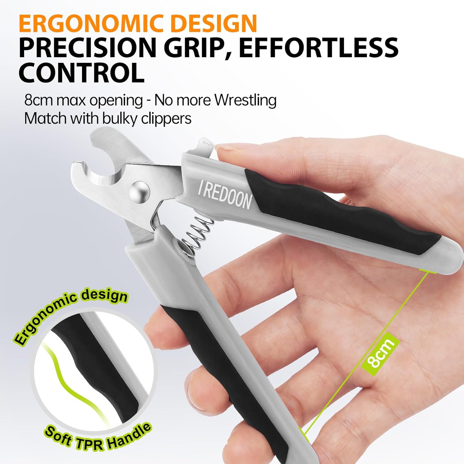 Dog Nail Clippers and Trimmer, Ultra-Sharp Pet Nail Clippers with Nail File for Grooming - Dog Claw Care for Small & Large Dog
