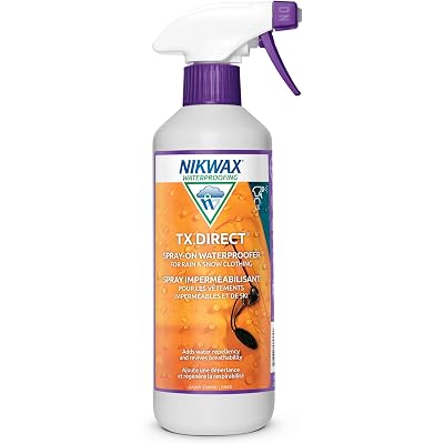 Nikwax TX.Direct Spray-On Waterproofing, 500ml, High Performance Waterproofing Renewal Treatment Restores DWR Water Repellency in Jackets, Outerwear, Rain, Ski and Snow Gear