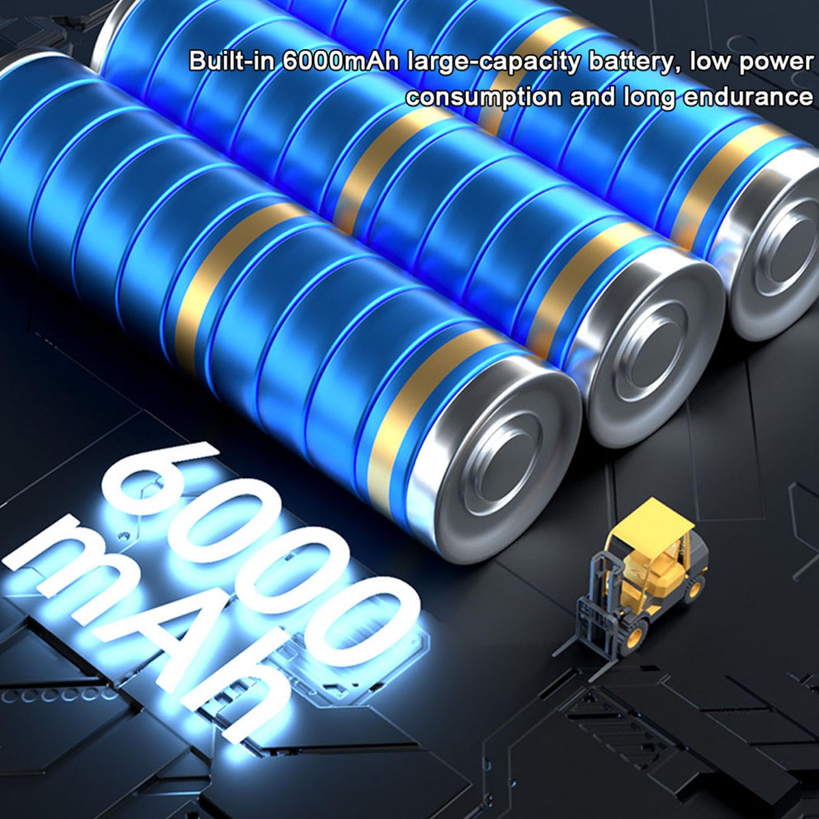 Inflador de neumáticos eléctrico portátil y compresor de aire inalámbrico con capacidad de 150 PSI - Bomba de aire a batería de 6000 mAh con pantalla digital LED y función de (No admite salida USB)
