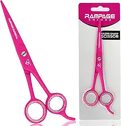 Tesoura profissional de cabeleireiro de 16,5 cm tesoura de corte de cabelo rosa japonesa de aço inoxidável tesoura de barbeiro (tesoura de barbeiro, japonesa, B-4)