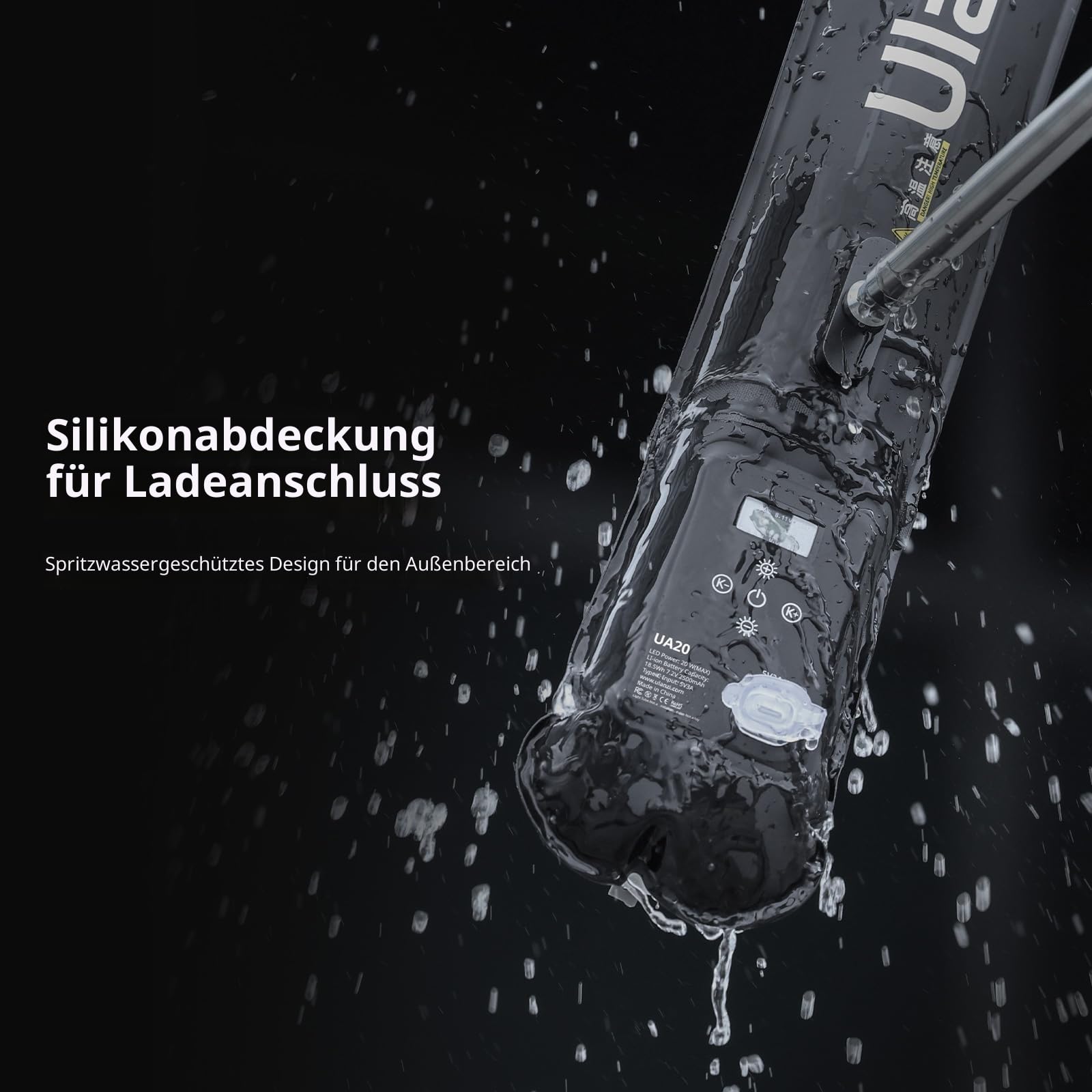 ULANZI UA20 Luftschlauchleuchte, 20W Bi-Color tragbare LED Tube Light, Magnetische Videoleuchte Dimmbare 2700-6500K mit CRI95+, Aufblasbare Fotobeleuchtung für professionelle Videos & Fotografie