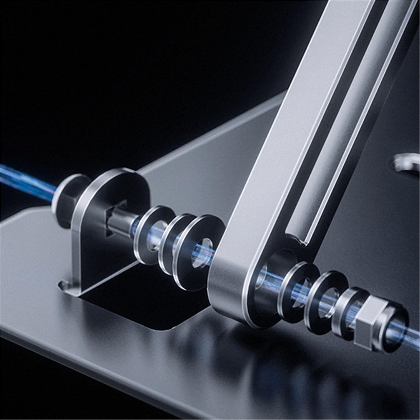 Support Videoprojecteur Support De Projecteur Pliable Et Facile À Installer, Idéal for La Maison Ou Le Bureau. Support Métallique. pour Le Bureau(Blue,Silver)