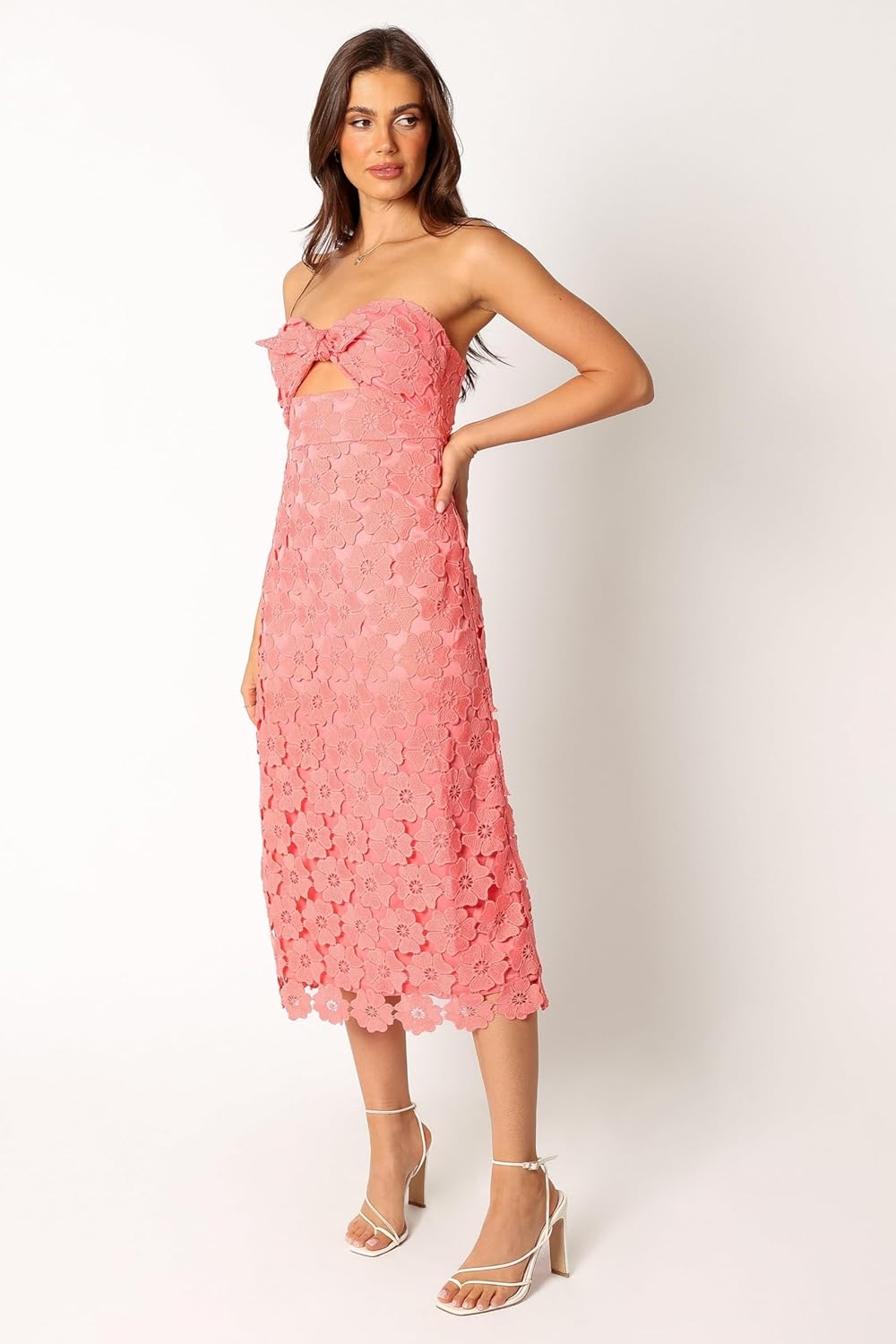Petal & Pup Tyler Strapless Midi Dress - Watermelon 14 - Image 6