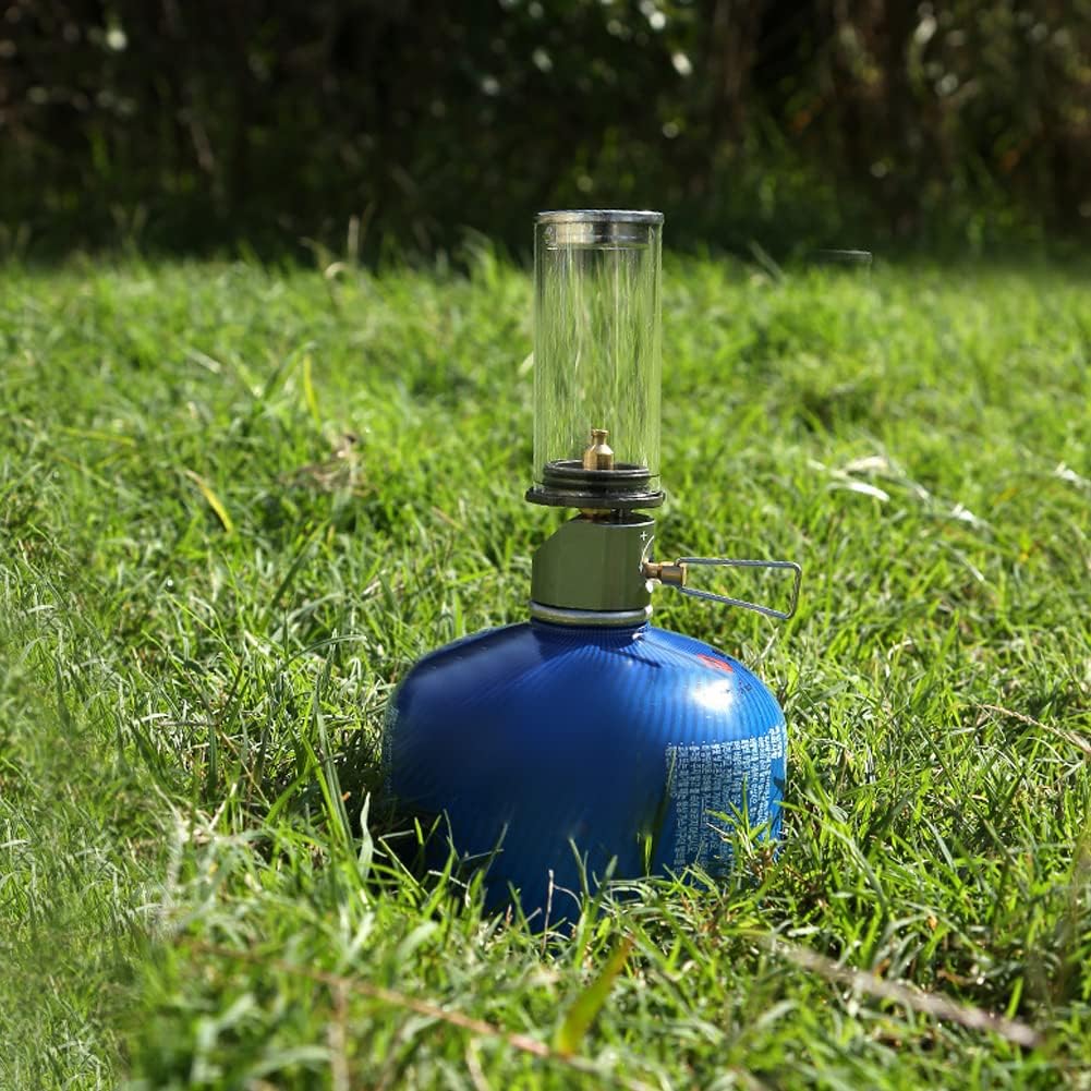 Camping Gas Lantern,Outdoor Portable Lantern,BRS-55 Camping Lamp Gas Lighting Lamp Tent Gas Lighting Candle Light Portable Outdoor, Camping Light Used for Hiking,Tents,Power Cuts