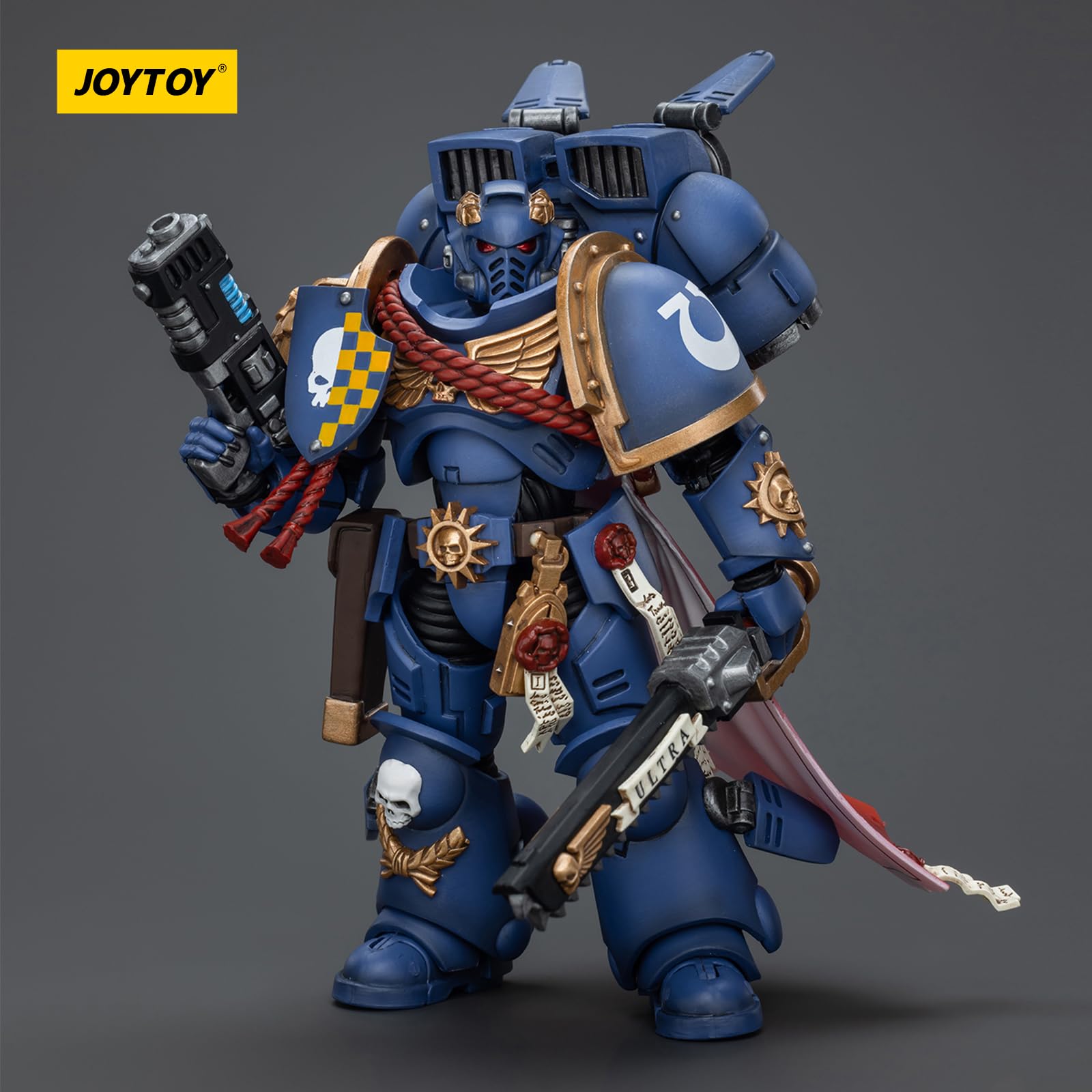 JOYTOY Warhammer 40k Ultramarines Captain With Jump Pack 1/18 Action Figure Collect And Display Model, Nb1125-uk - Image 3