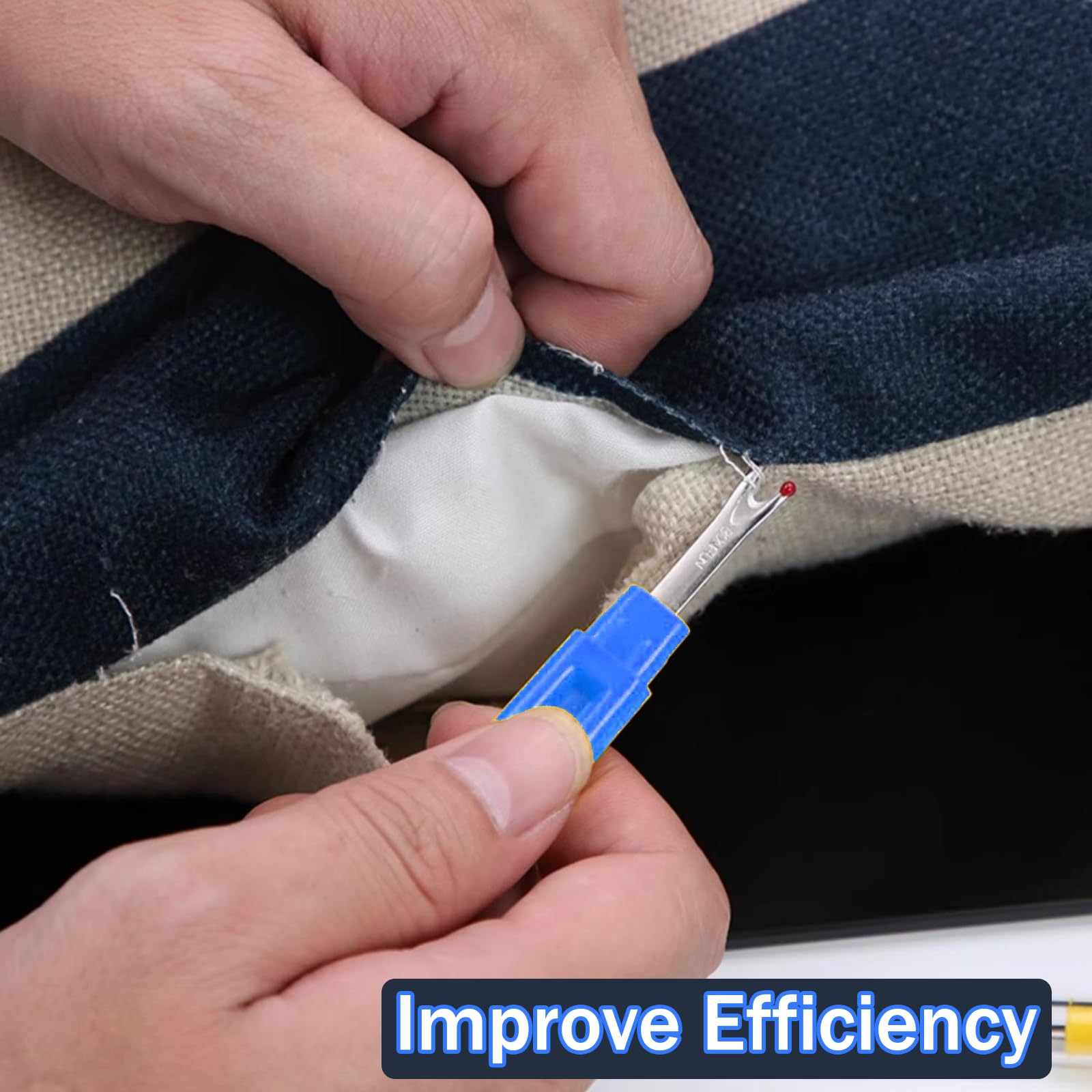 Kit 12 Taglia Asole Per Cucito - Tagliafilo In Acciaio Inox Con Cappuccio Di Sicurezza - Ideale Per Rimuovere Cuciture E Etichette - Foto 3