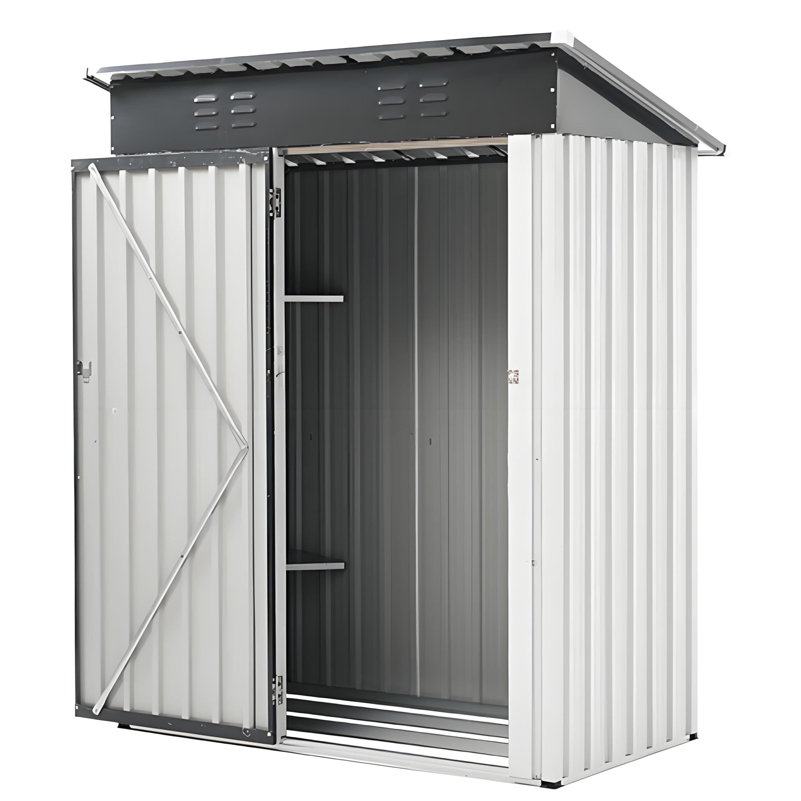 とても素敵な大きな物置です！ Amazon | 物置 屋外 大型 倉庫 大型物置き 戸外収納庫 高機能収納庫 大