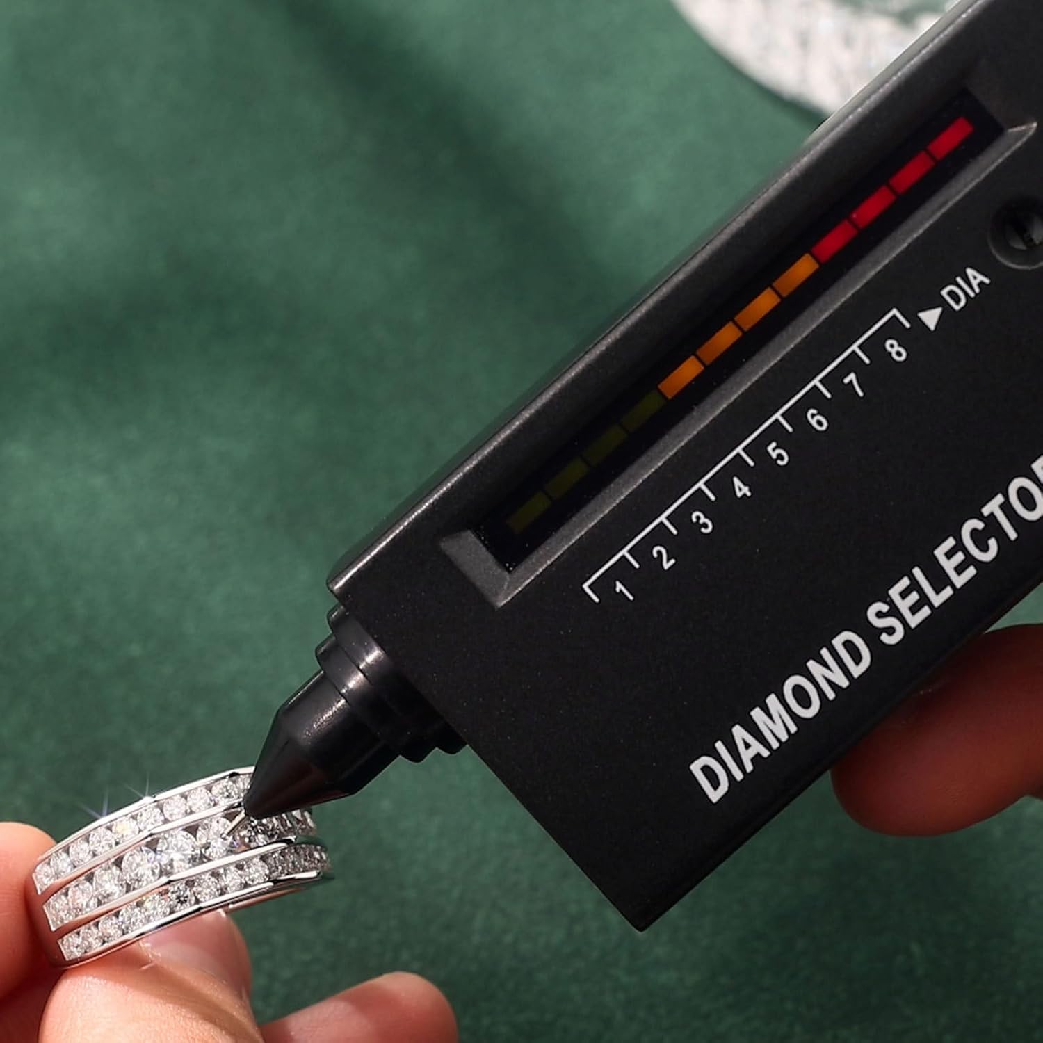 SHELOVES Moissanite Rings for Mens D Color VVS1 Wedding Band Engagement Ring Gifts For Him 925 Sterling Silver Size 8-13 - Image 7