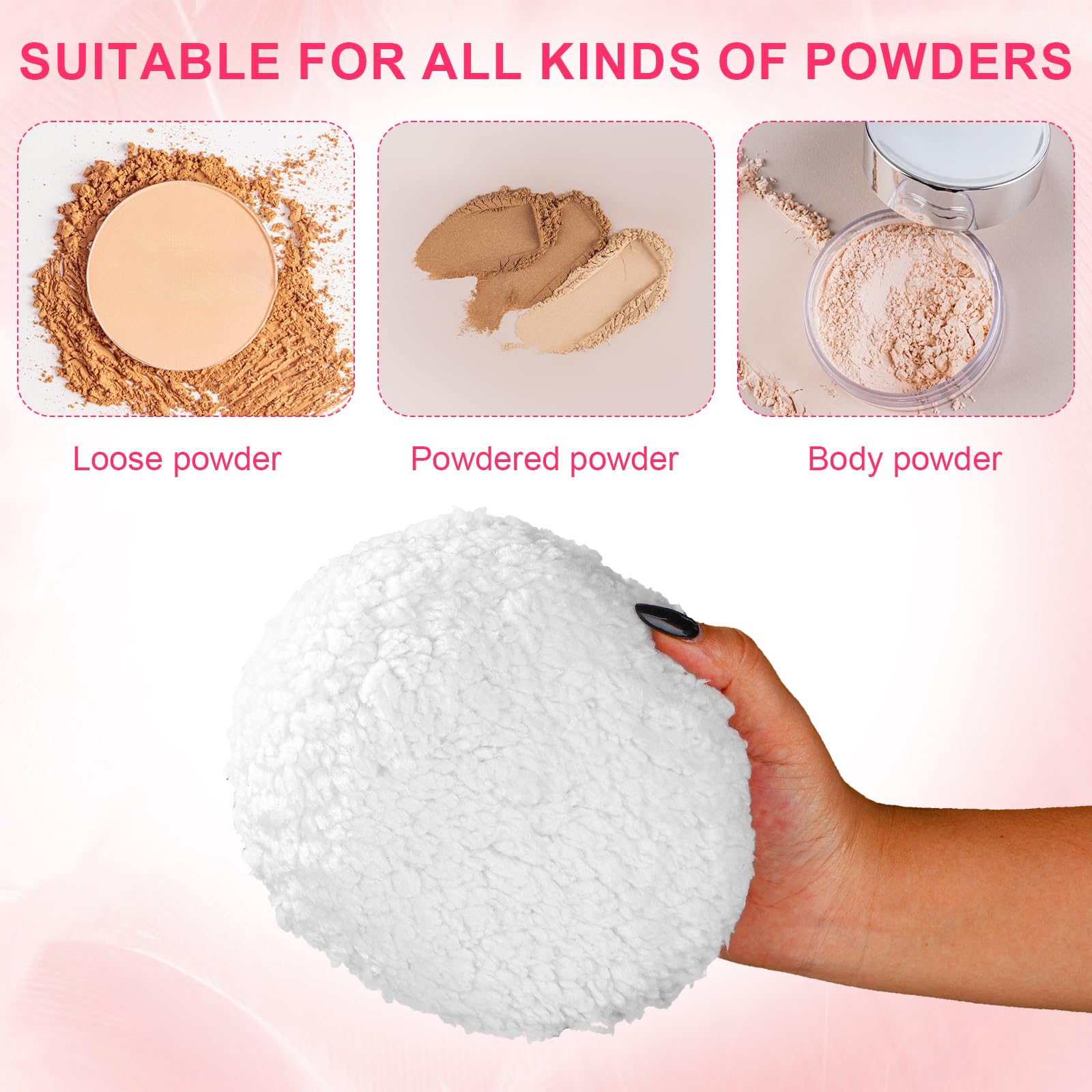 Large Plush Body Powder Puff - Image 4