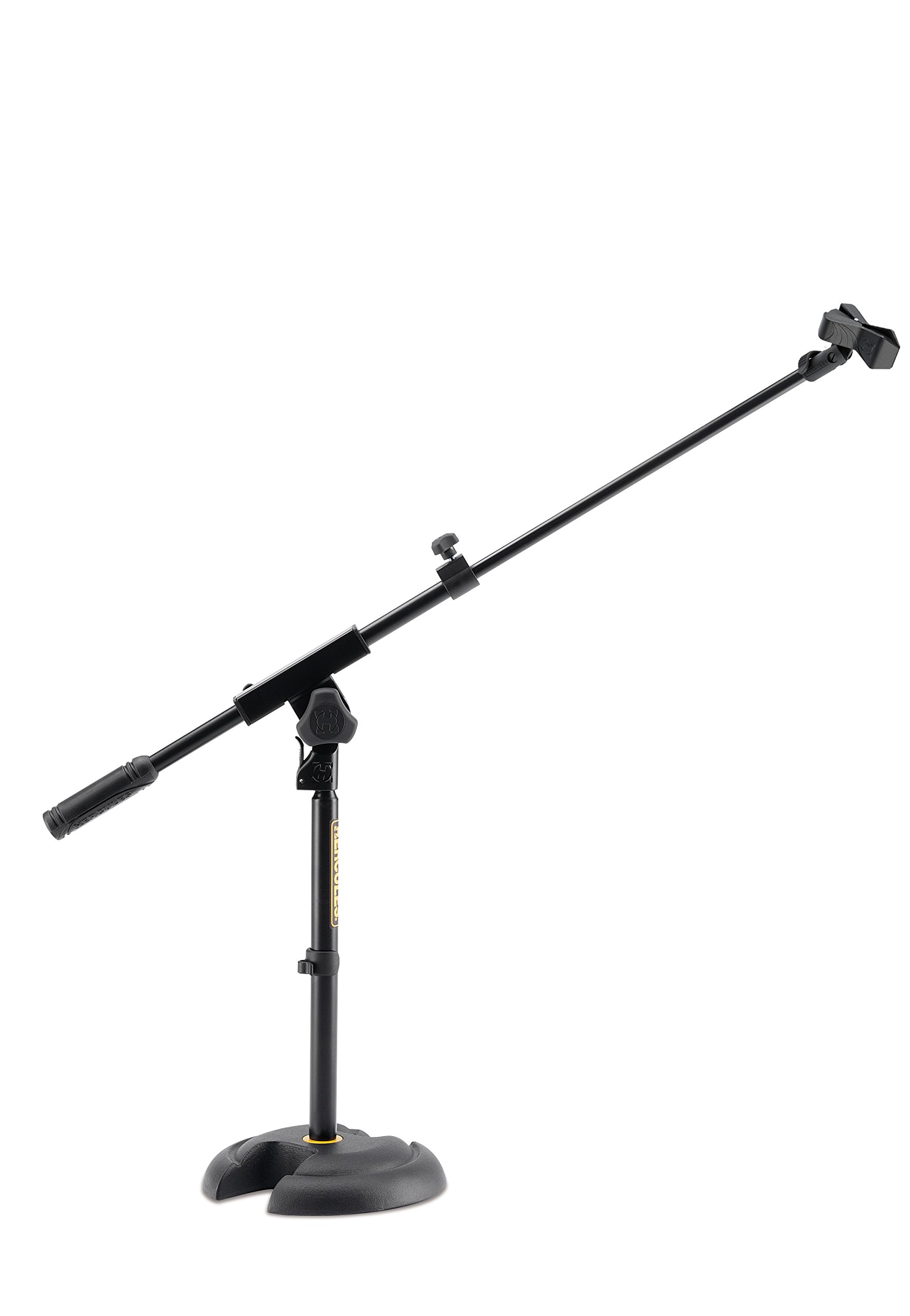 HERCULES MS120B Stands H-Base Microphone Stand with Telescopic Boom & EZ Clip