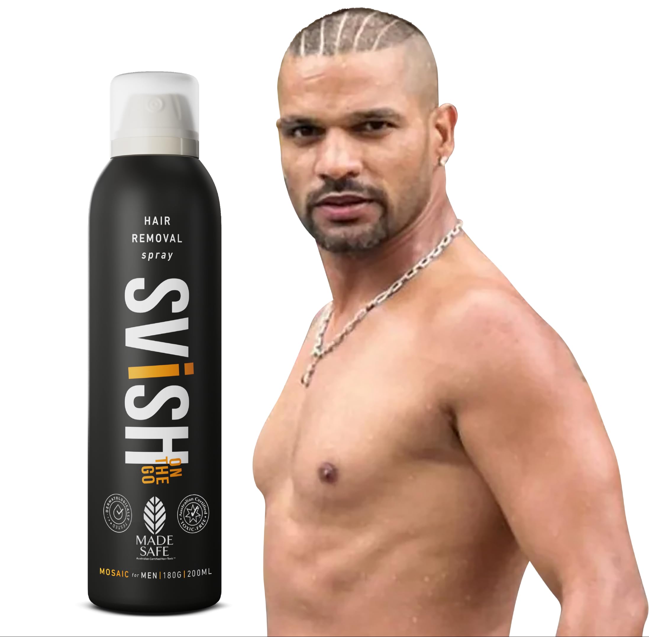 Buy Svish On The Go Hair Removal Spray for Men Pack of 1 (200ml