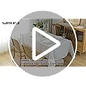 sancua 2 Pack White Tablecloth 60 x 102 Inch, Rectangle 6 Feet Table Cloth - Stain and Wrinkle Resistant Washable Polyester Table Cover for Dining Tables, Buffet Parties and Camping - Image 8