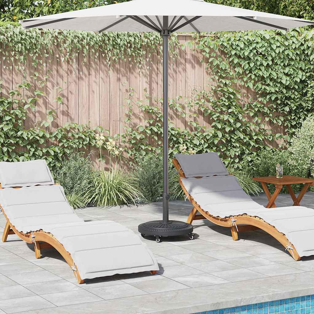 Stojak na parasol przeciwsłoneczny Art Deco czarny 45 x 39,5 cm żelazo