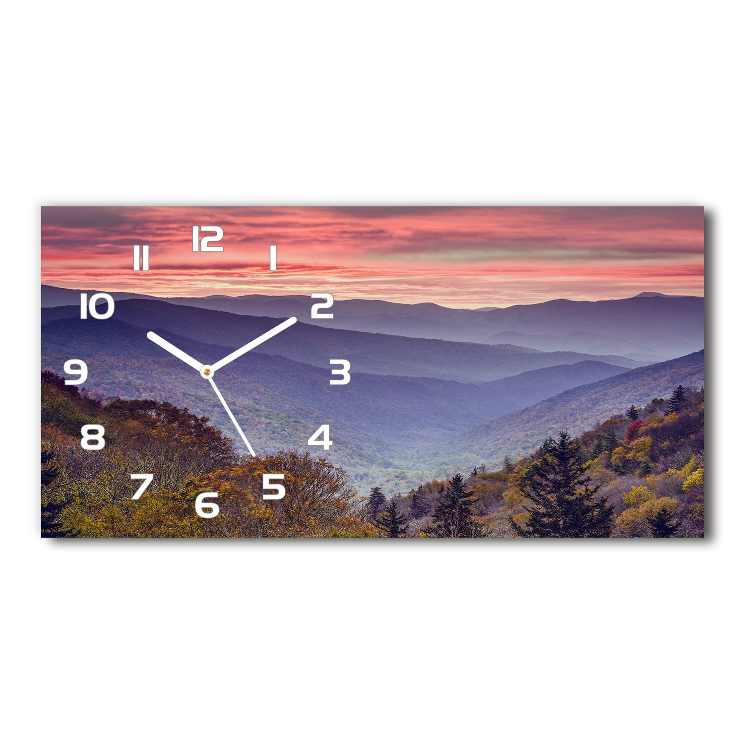 Horloge en verre silencieuse Tulup 60x30cm pour un salon moderne sans aucun bruit