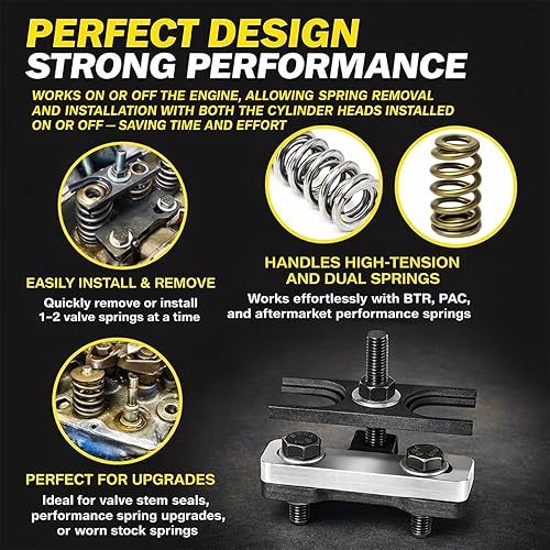 Miniatura 3 de 67605 Herramienta de compresor de resorte de válvula LS Adecuada para 4.8 5.3 5.7 6.0 6.2 LS1 LS2 LS LS4 LS6 LS9 LSA Chevy, Corvette, Camaro, GTO,