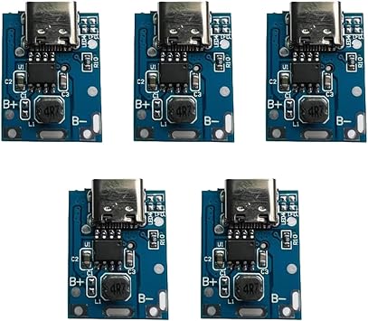 5PCS 5V Boost LED Display Power Module for Charging Adapter Using USB C/USB Port 134N3P