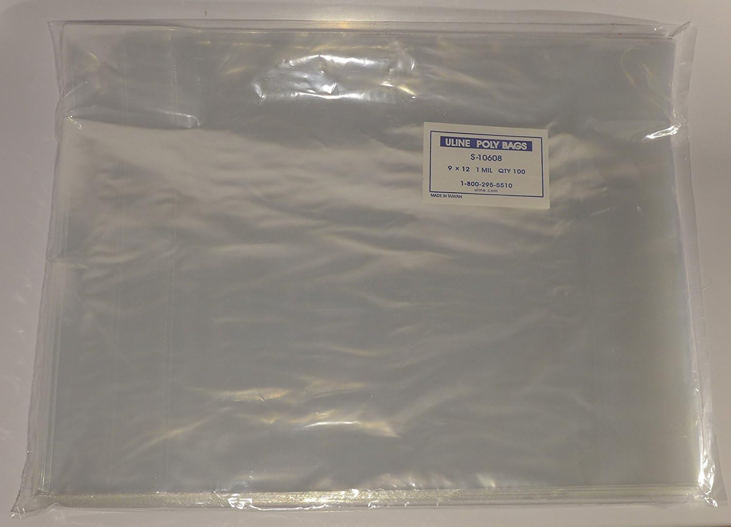1009 x 12" Poly Clear Plastic TShirt/Apparel Bags 1 Mil 2