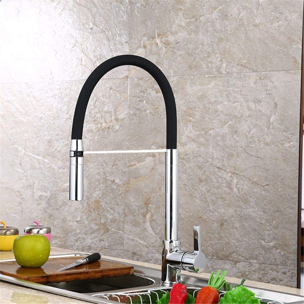 Tête de pulvérisation pour robinet de cuisine noir à poignée unique ergonomique