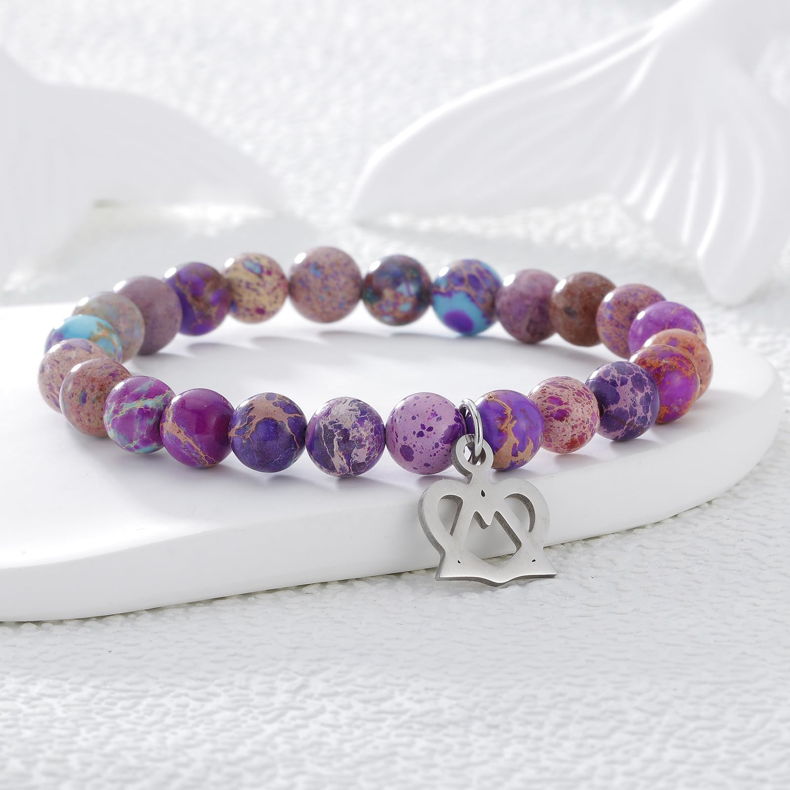 Fullrainbow Adoption Symbol Charm Bracelet - Adoption Day Gifts, Party Decorations, Thank You Gift