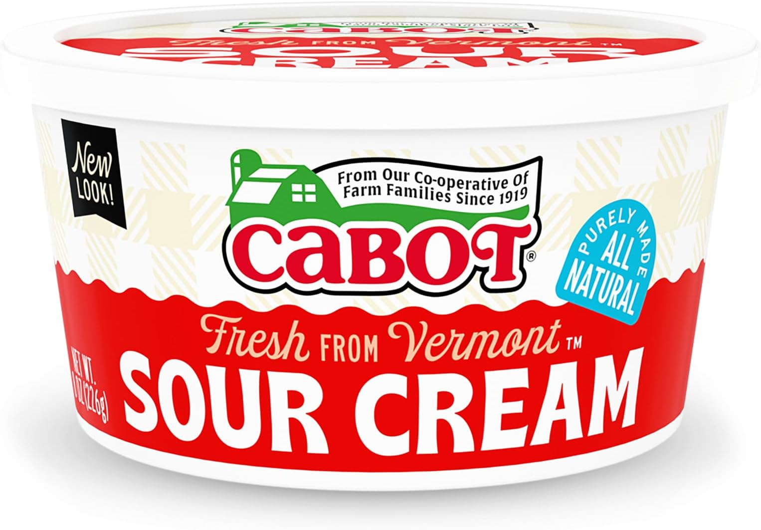 Cabot Sour Cream, 8 oz
