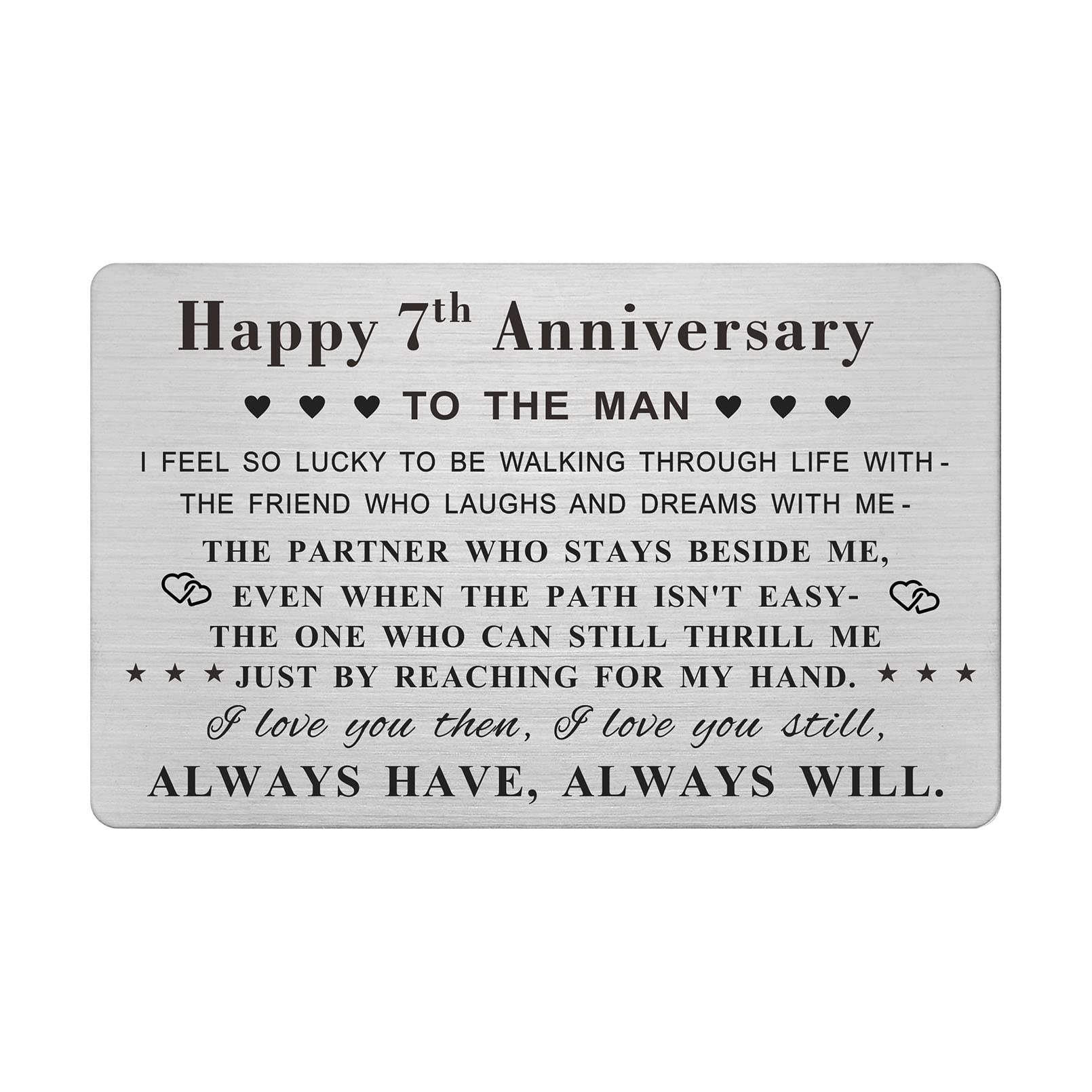 Amazon.com: Emideary Happy 7th Anniversary for Husband Men