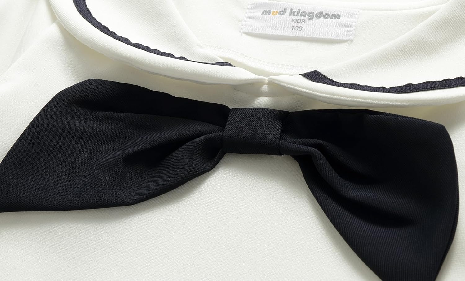 Mud Kingdom Girls Nautical Dress Sailor Collar Pleated Hem Long Sleeve 2-8 Years - Image 4