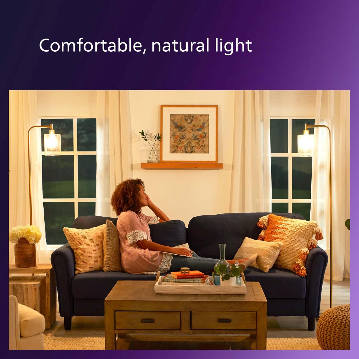 PHILIPS LED 40W A15 E12 Base 2-Pack Ultra Definition Soft White (2700K) 450 Lumen (5W = 40W) Dimmable Clear Flicker-Free Light Bulbs