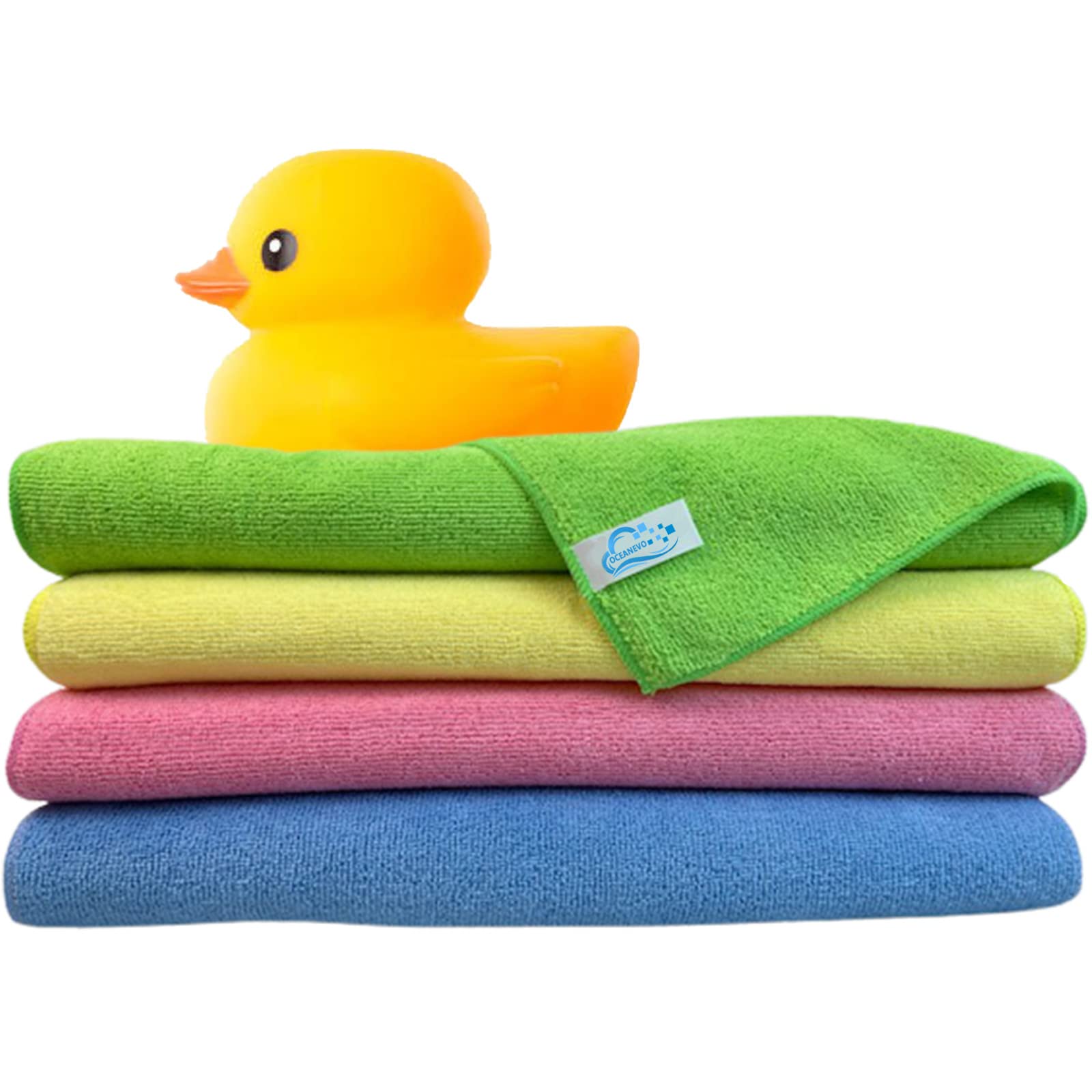 Microfibre Cleaning Cloths 40x40 cm Pack of 8 – 300GSM Absorbent Cloth Duster for Home Office Kitchen Window Stainless Steel Windshields Mirrors Car Bike, Lint Streak Free Polishing Reusable Towel (8)