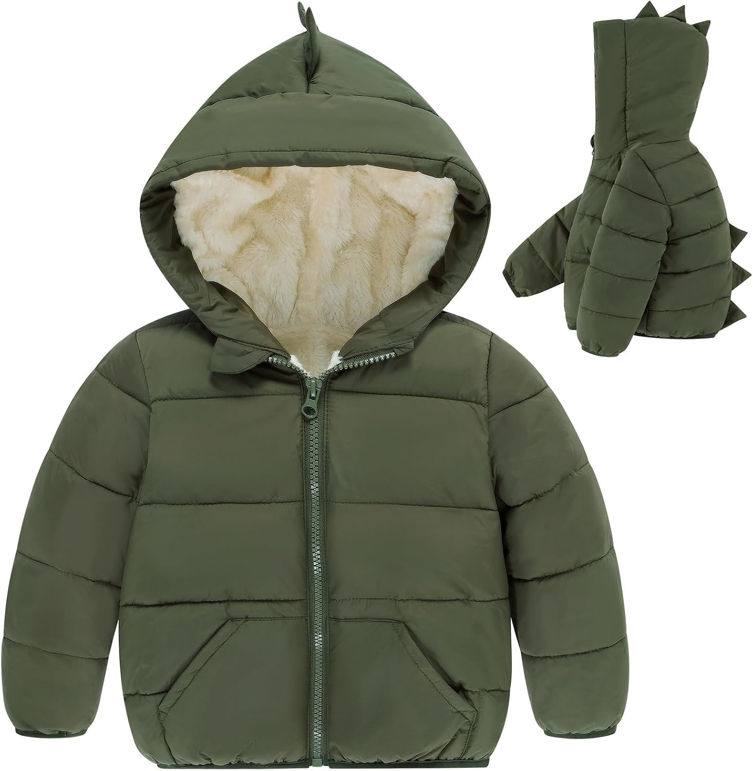 UNICOMIDEA Toddler Boys Girls Winter Coats Hooded Baby Puffer Jacket 6M-5T