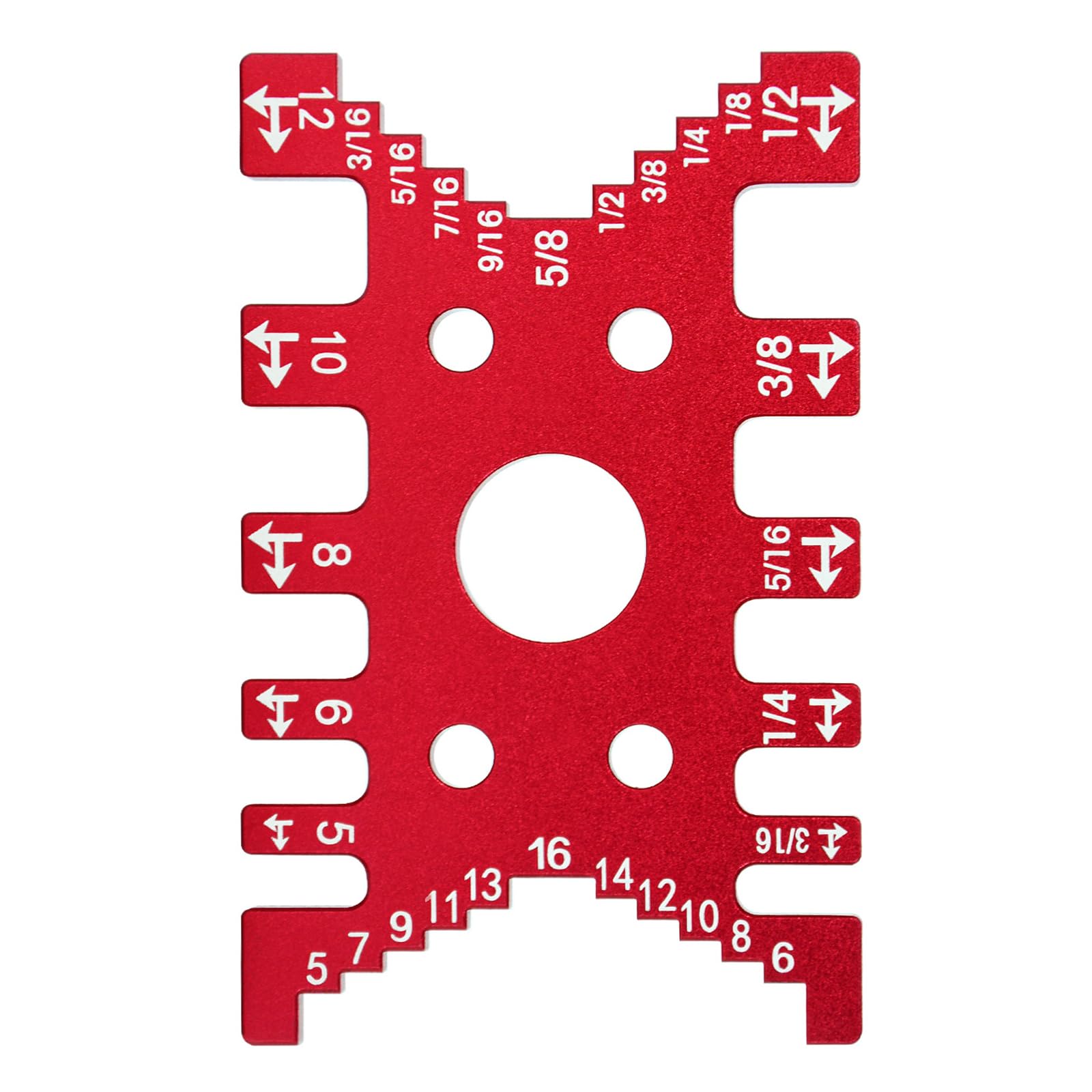 Tsophreniq Red Professional Carpentry Woodworking Gauge Caliper Fit For Accurate Joinery Work In Various Materials Accurate Measurement Adjustable Carpentry Gauge