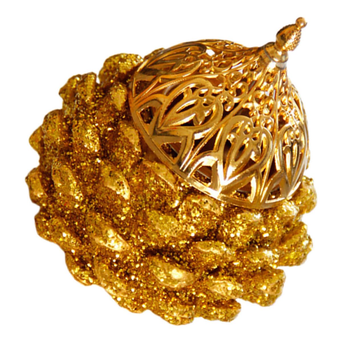 Cabilock 5 Piezas Quemador de Incienso Bakhoor Dorado de Resina Forma de