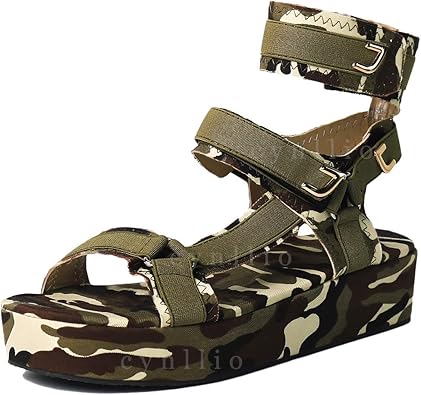 multicolor platform sandals