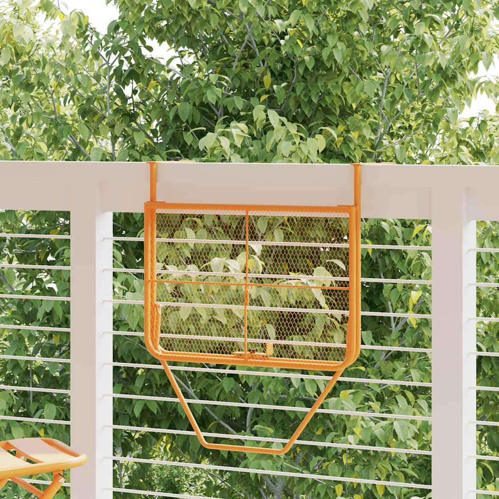 Tavolo da balcone giallo, 60 x 40 cm, in acciaio, pieghevole, salvaspazio, resistente alle intemperie, per terrazza, giardino, balcone, veranda, ideale per mangiare, barbecue, picnic, feste