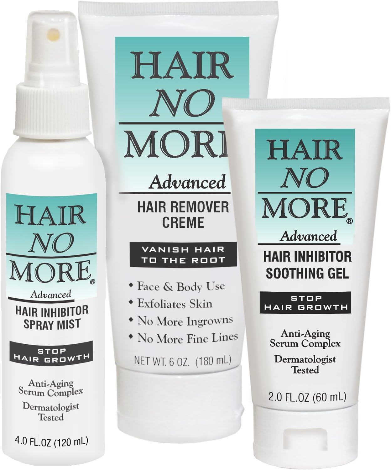 HAIR NO MORE ADAVANCED Hair Removal System Ultra Hair Remover KIT Hair Away Forever