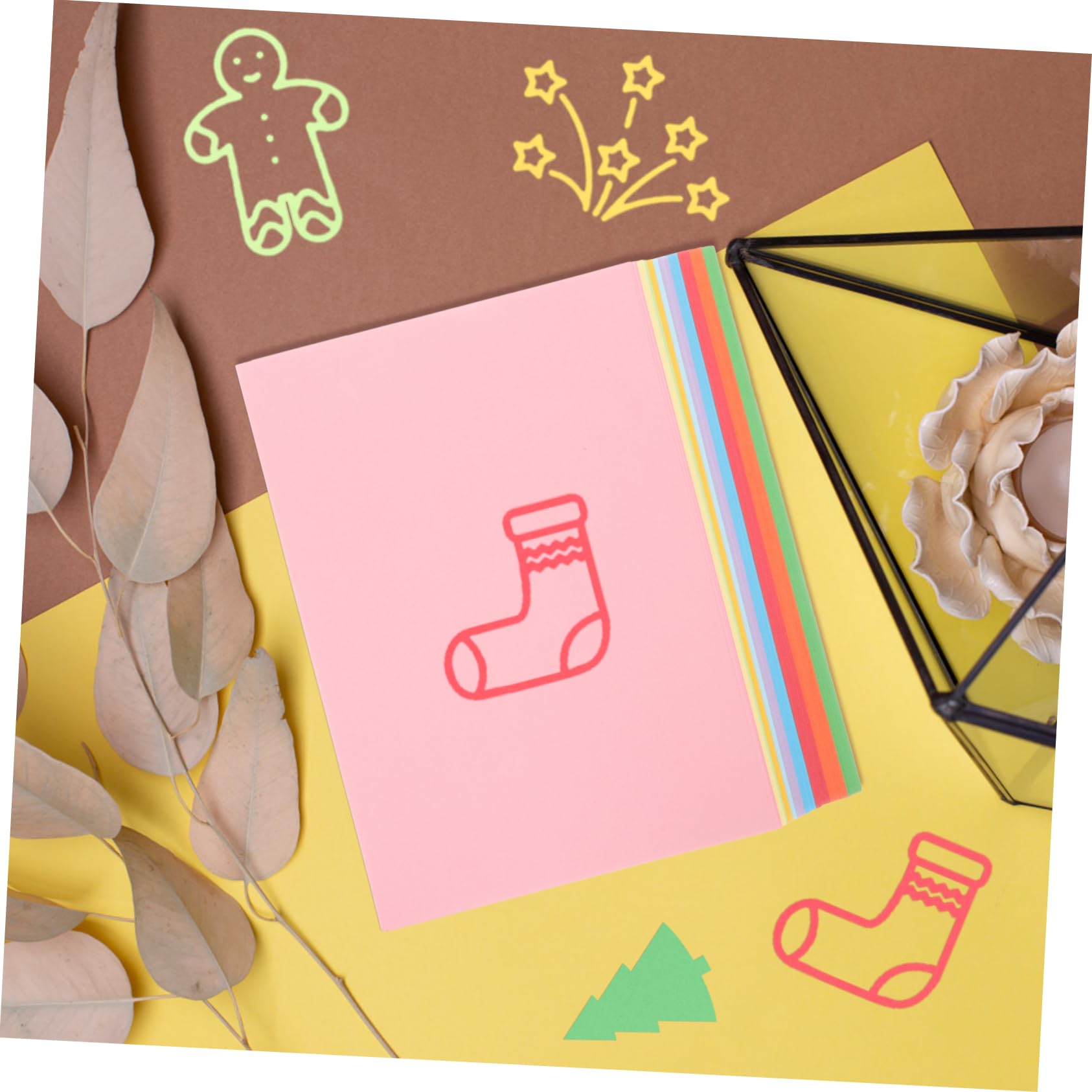 Ciieeo 100blätter Buntes Bastelpapier Faltpapier Dickes Papier Für Kreatives Basteln Origamipapier Druckpapier