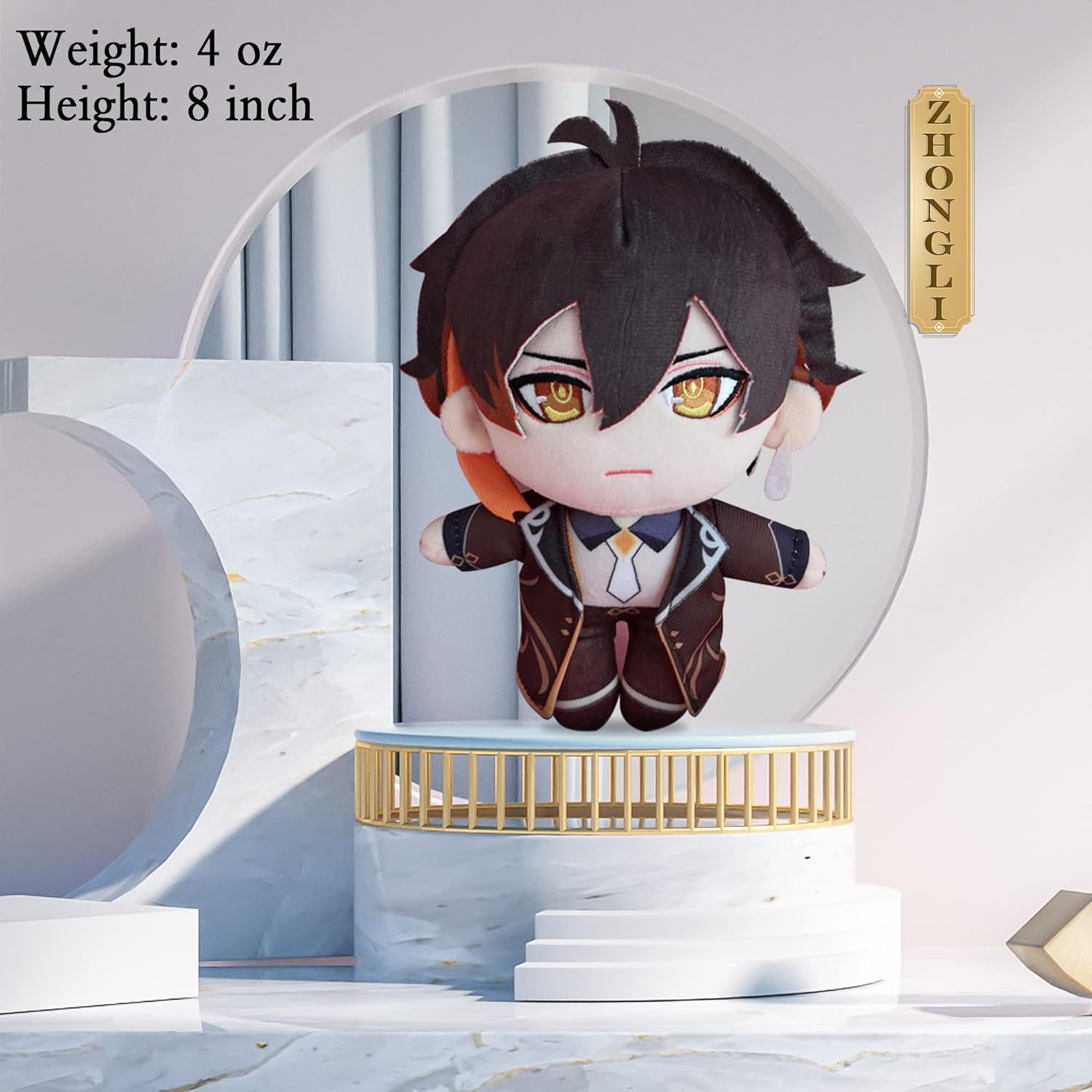 Nahida AnimeBrooches for Kids Gift Set, AnimePins for Cosplay, Anime Zhongli, Cartoon Merch Box, CartoonPlush Doll for Boys And Girls, Liyue