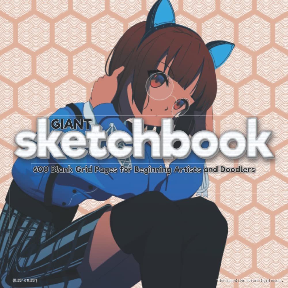 Little Lina Giant Sketchbook: 600 Blank Grid Pages for Beginning Artists and Doodlers