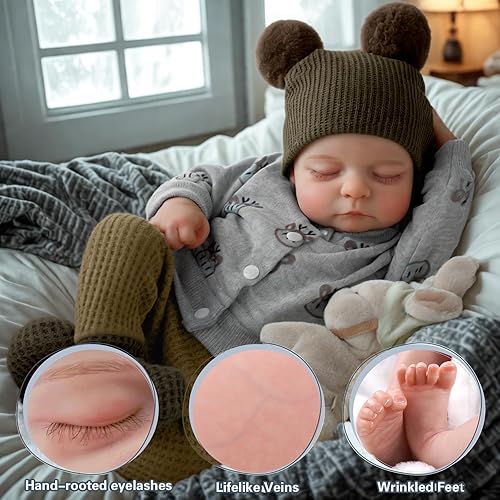 Miniatura 3 de BABESIDE Muñecas de bebé Reborn realistas de 20 pulgadas, cuerpo de vinilo suave y realista, muñeca de bebé de la vida real con accesorios de