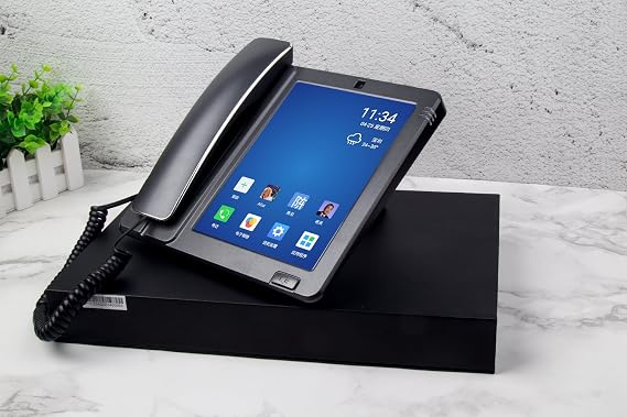 Gcord Smart Landline Telephone Multimedia Telephone with Android 7.9-inch Display VoIP Telephone PSTN LAN/WiFi Dual-mode Home Phone
