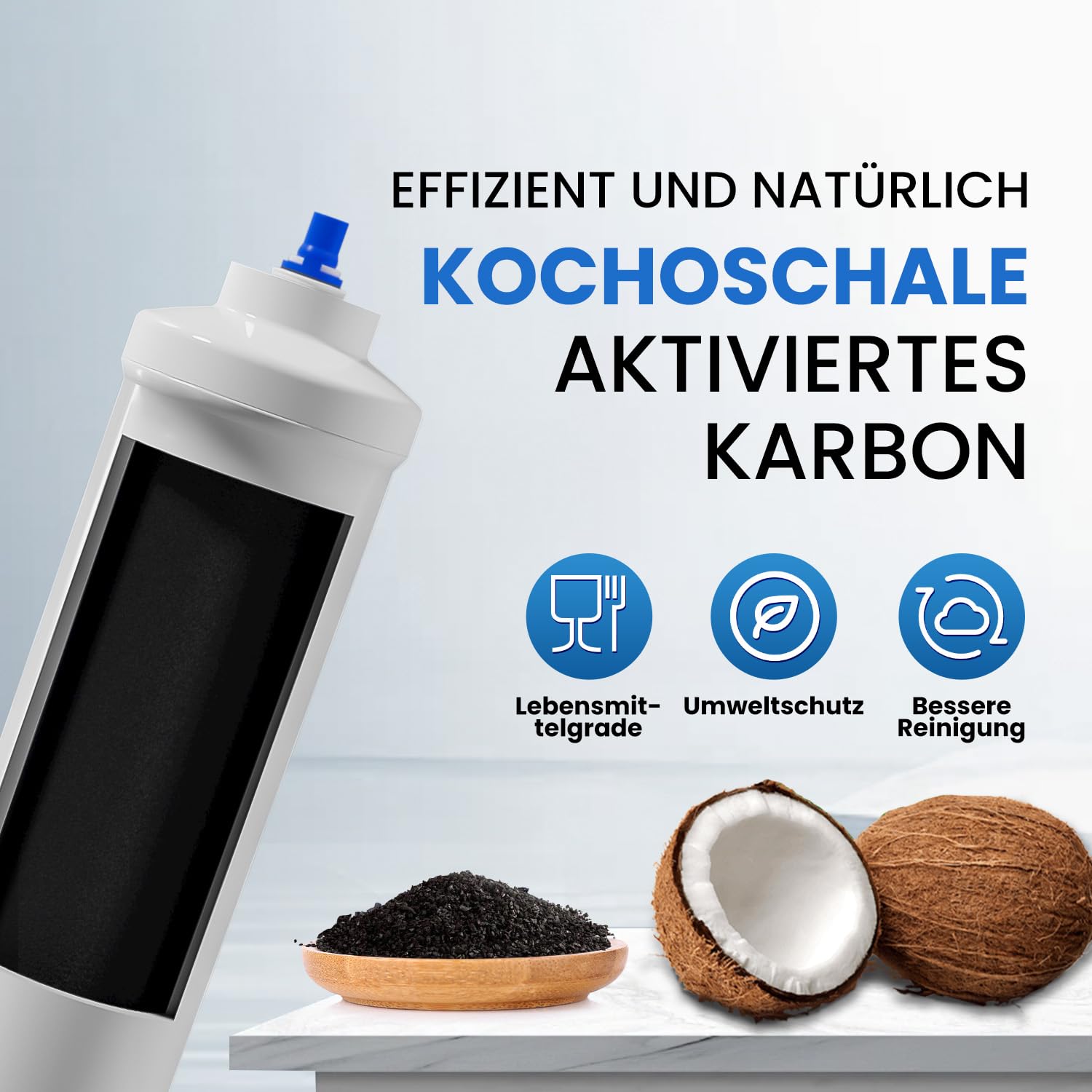 EVERSPRING Filtr wody do lodówki Kompatybilny z Samsung DA29-10105J, DA29-10105J HAFEX/EXP, DA99-02131B, WSF-100, EF9603, LG Inline Lodówka, 4 sztuki.